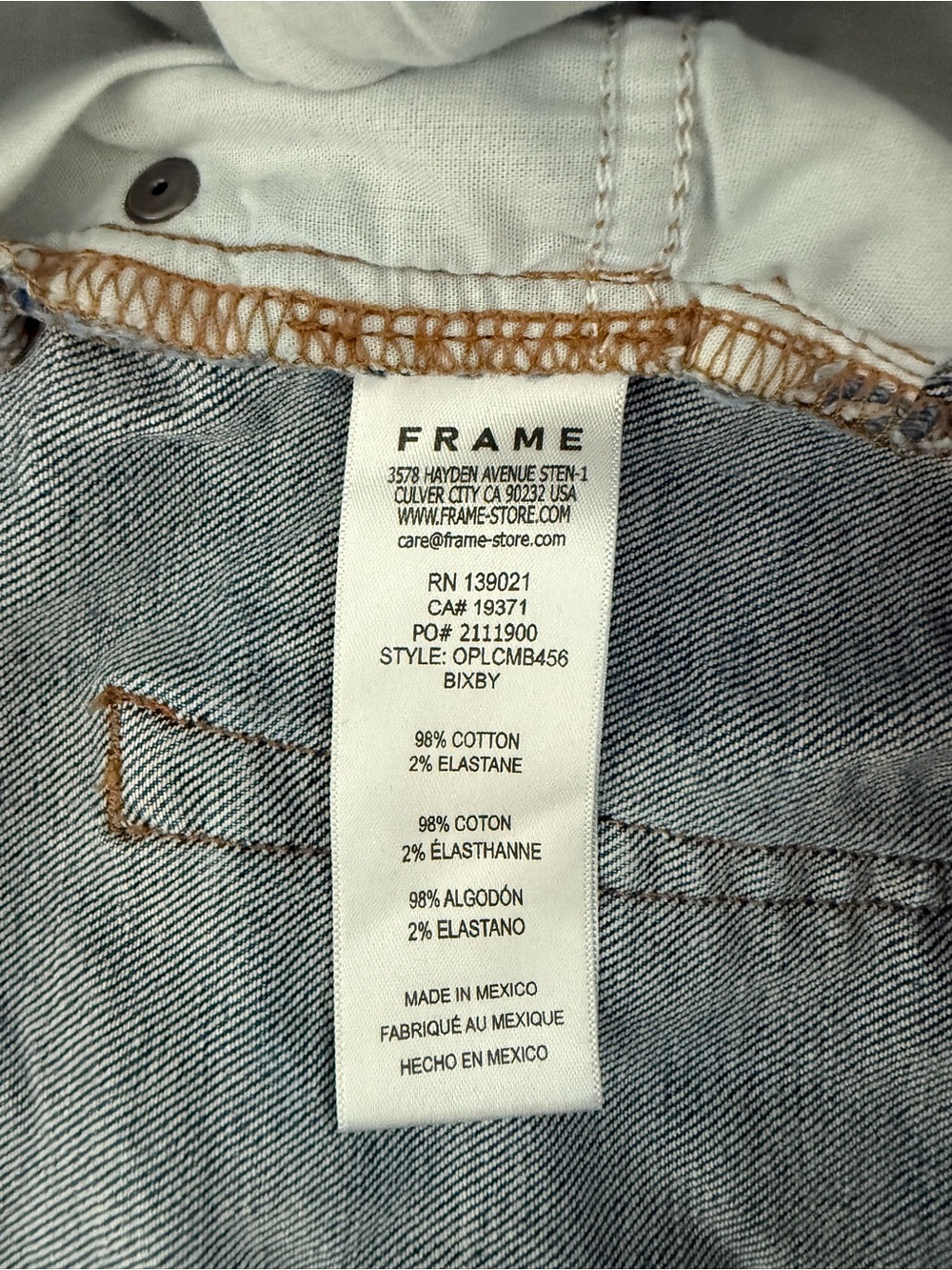FRAME Le Crop Mini Bootcut Jeans 32 Bixby High Rise - Picture 4 of 8